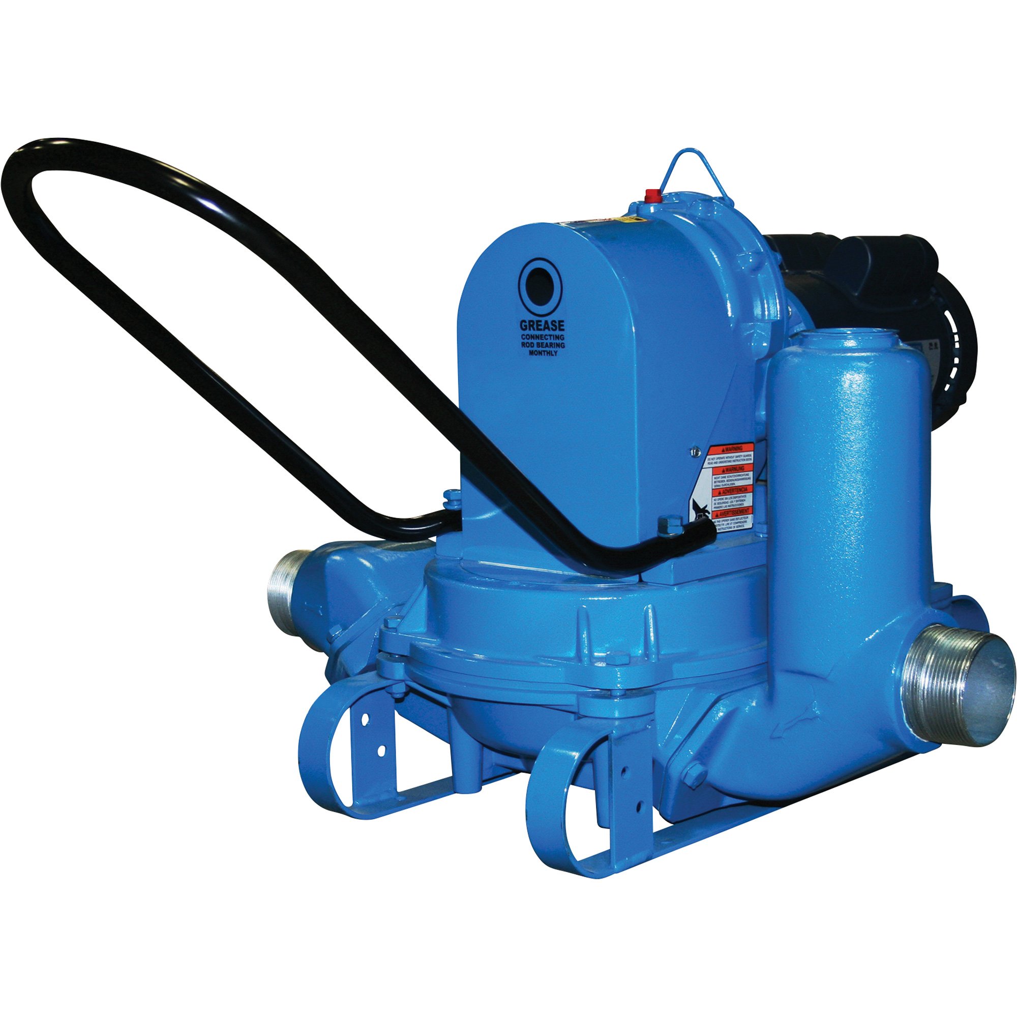 Generac Magnum Electric Skid-Mount Diaphragm Dewatering Pump — 1 HP, 2in. Ports, Model# MCP54111ST